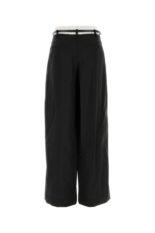 MID-RISE BELTED TAILORED PANT Black ALEXANDER WANG (1WC4264058)