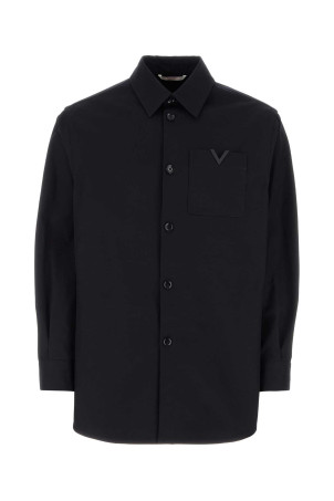 Midnight blue stretch cotton shirt VALENTINO GARAVANI (4V3CIO059UA)