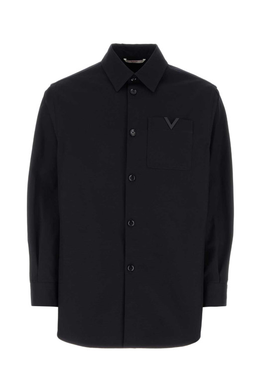 Midnight blue stretch cotton shirt VALENTINO GARAVANI (4V3CIO059UA)
