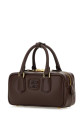 Brown leather Arcadie handbag MIU MIU (5BB142VOONACR3)