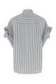 Embroidered poplin oversize shirt White BALENCIAGA (857833TTM33)