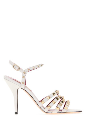 White leather Rockstud sandals VALENTINO GARAVANI (9W2S0PV5JDW)