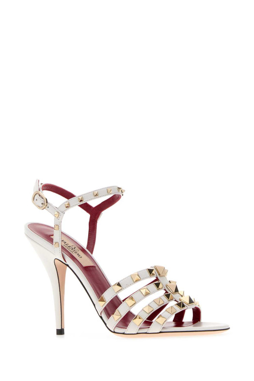 White leather Rockstud sandals VALENTINO GARAVANI (9W2S0PV5JDW)