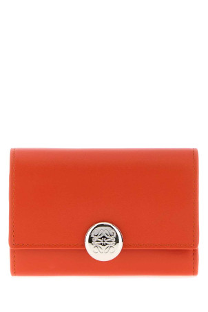 Orange leather Pebble wallet LOEWE (CANBS33X01)