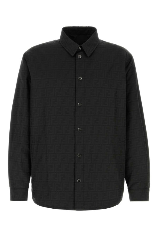 BLOUSON NYLON LOGO Black FENDI (FW1470AMYB)