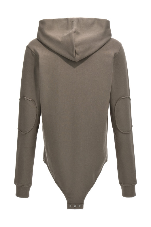 Боди с капюшоном champion x rick owens серый