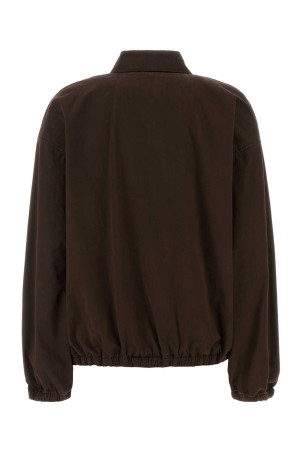 Brown gabardine jacket MIU MIU (ML1574SOOO19LW)