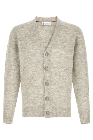 Cardigan with metal buttons Gray