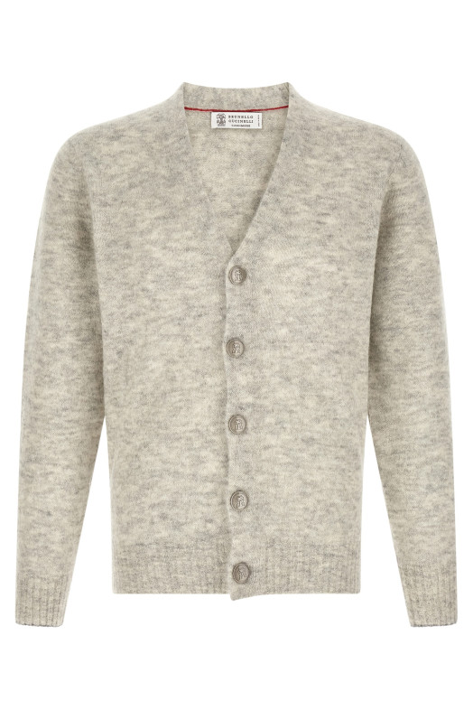 Cardigan with metal buttons Gray