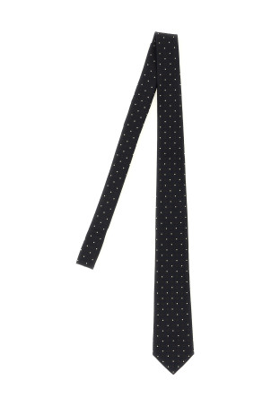 Jacquard tie Blue