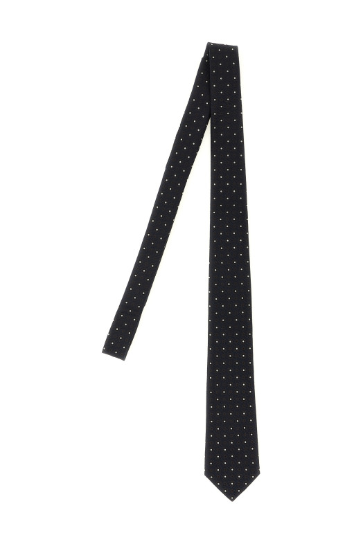 Jacquard tie Blue