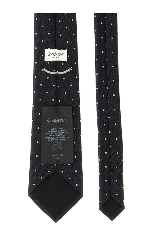 Jacquard tie Blue