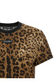 'Leo' cropped T-shirt Brown