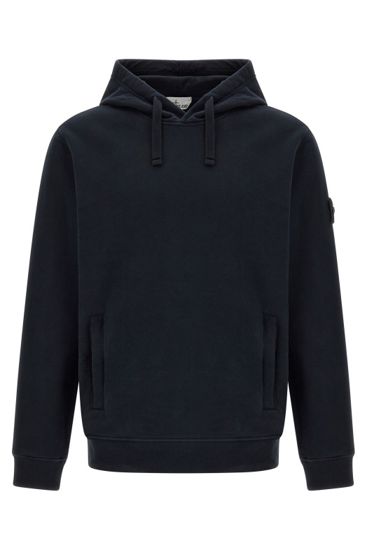 'Badge Stone Island' hoodie Blue