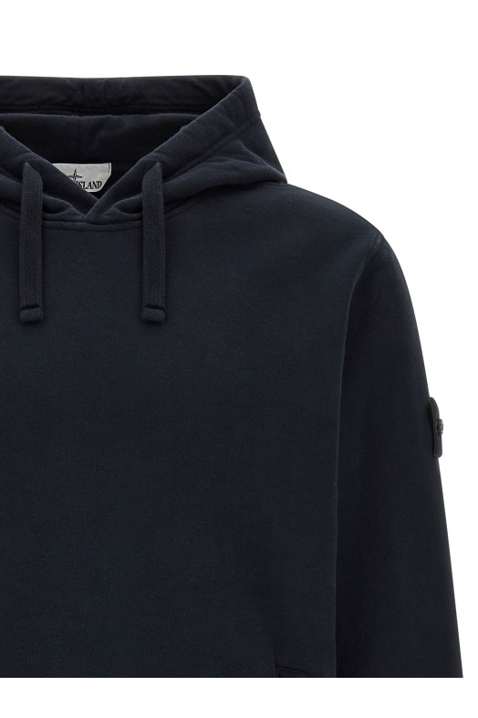 'Badge Stone Island' hoodie Blue