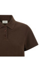 'Cassandre' crop polo shirt Brown