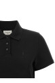 'Cassandre' crop polo shirt Black