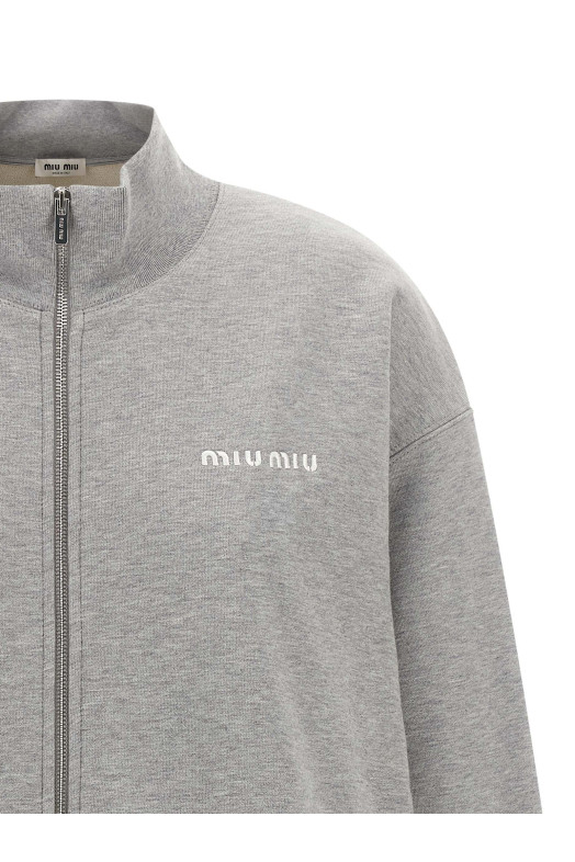  Zipped sweatshirt  Gray