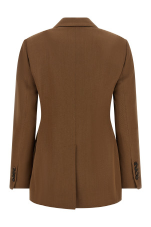 Double-breasted blazer Brown