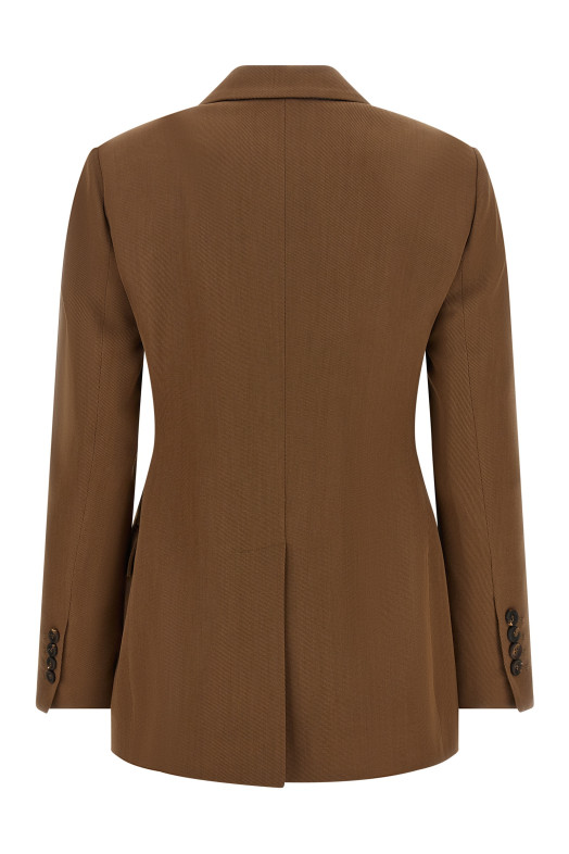 Double-breasted blazer Brown