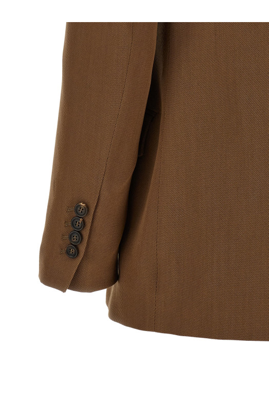Double-breasted blazer Brown