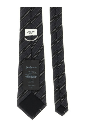 Striped tie Gray
