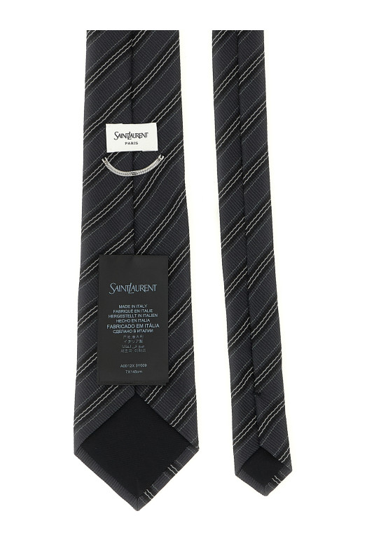 Striped tie Gray