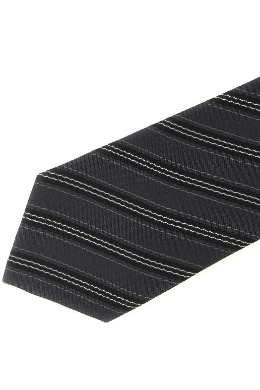 Striped tie Gray
