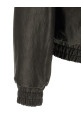 Bubble leather jacket Black