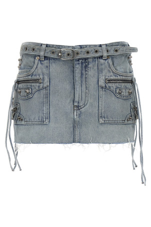 'Cagole Mini' skirt BLUE