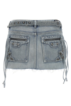 'Cagole Mini' skirt BLUE