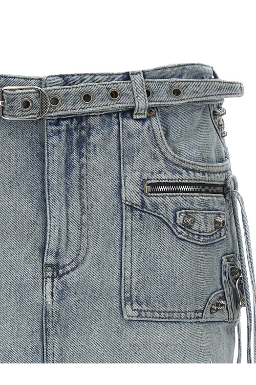 'Cagole Mini' skirt BLUE