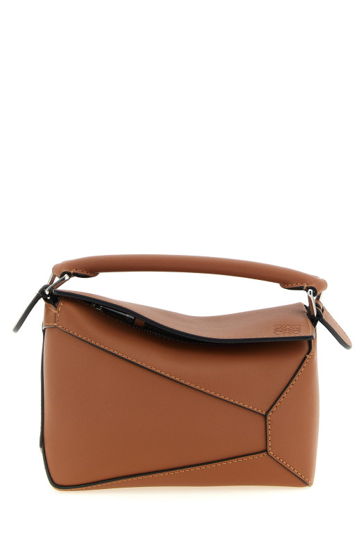 'Puzzle Edge' mini handbag Brown