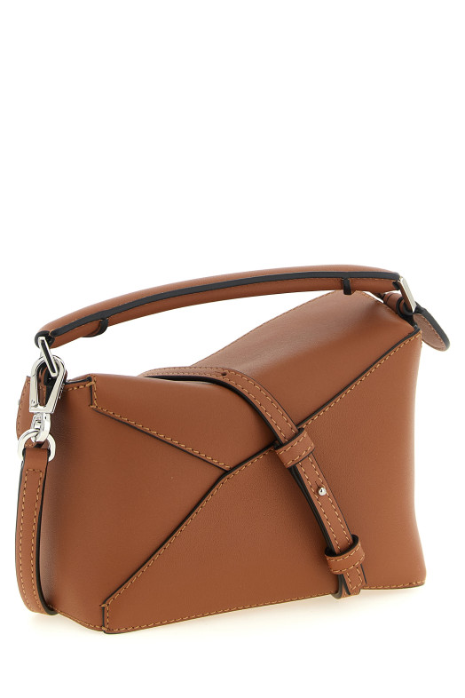 'Puzzle Edge' mini handbag Brown