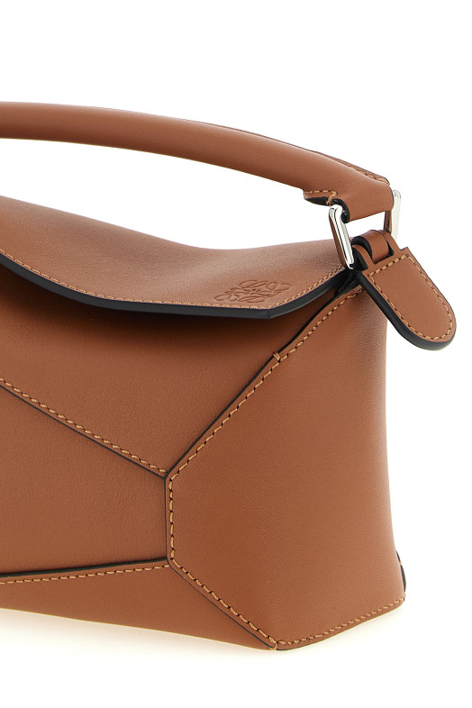 'Puzzle Edge' mini handbag Brown