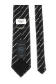 Striped tie Black