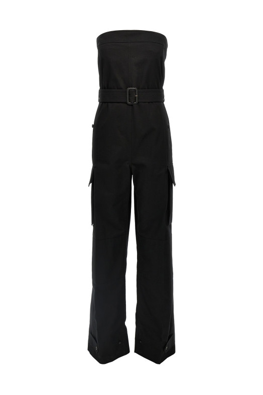 'Cassandre' bustier jumpsuit Black