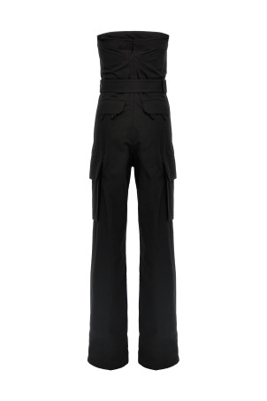'Cassandre' bustier jumpsuit Black