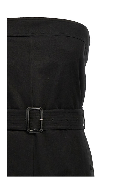 'Cassandre' bustier jumpsuit Black