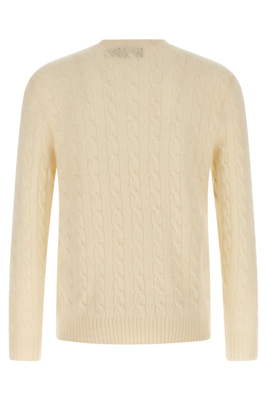 Braided sweater White