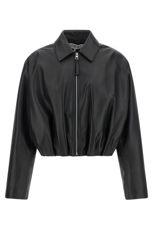 Nappa leather jacket Black