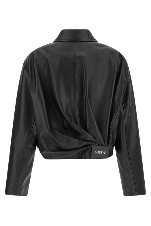 Nappa leather jacket Black