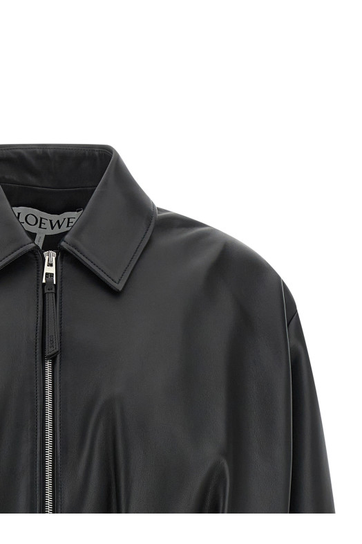 Nappa leather jacket Black
