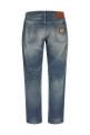 Destroyed logo plaque jeans Blue