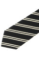 Striped tie Black