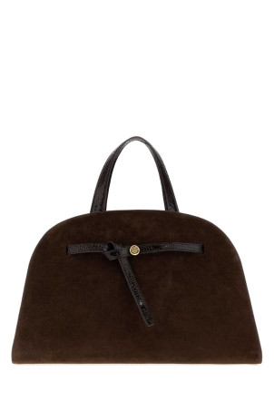 Brown suede Romy handbag Blue TORY BURCH (183363)