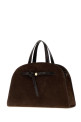 Brown suede Romy handbag Blue TORY BURCH (183363)