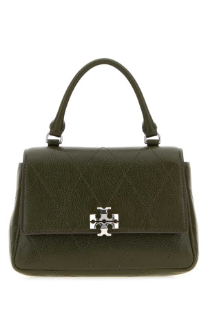 Khaki leather mini Charlie handbag TORY BURCH (186032)