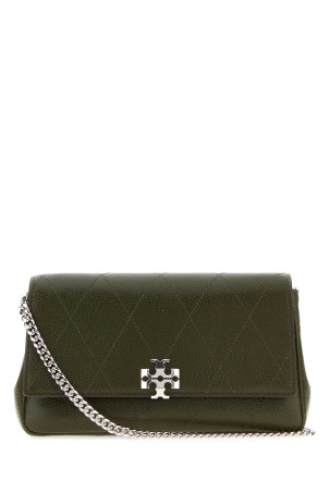 Khaki leather Charlie crossbody bag TORY BURCH (186041)
