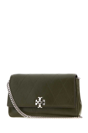 Khaki leather Charlie crossbody bag TORY BURCH (186041)